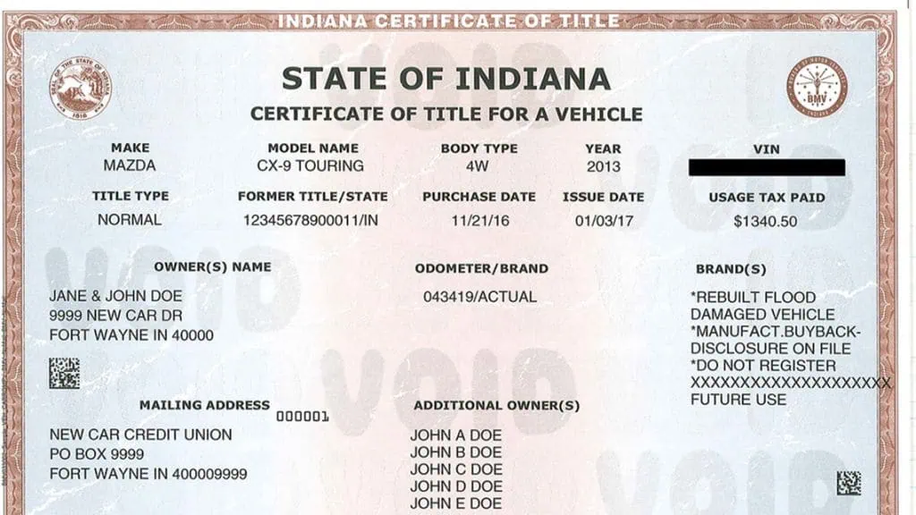 car title documents